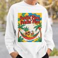 Feelin' Pine Feelin' Fine パイナップル トロピカル ビーチ 楽しい スウェットシャツ 彼への贈り物