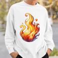 Fire Element Flameのグラフィックアート。あらゆる年齢の方に。 スウェットシャツ 彼への贈り物