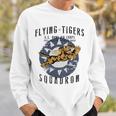 Flying Tigersquadron 第二次世界大戦ヴィンテージ記章 バックプリント スウェットシャツ 彼への贈り物