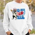 Raccoon 4Th Of July Patriotic Cute Red White And Feral Sweatshirt Gifts for Him