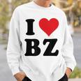 I Heart Bz イニシャル I Love BZ 姓 B Z スウェットシャツ 彼への贈り物