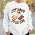 Kawaii'mores Let's Get Toast キュート 面白い キャンプ 駄洒落。 スウェットシャツ 彼への贈り物
