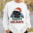Lab クリスマス ラブラドールレトリバー Yappy Holidays Dog スウェットシャツ 彼への贈り物