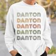 Love Heart Danton グランジ ビンテージスタイル ブラック ダントン 長袖tシャツ スウェットシャツ 彼への贈り物