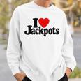 I Love Heart Jackpotslotslot Machines カジノラスベガス スウェットシャツ 彼への贈り物