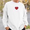 I Love Jesus I Heart Jesus レッドハート 長袖tシャツ スウェットシャツ 彼への贈り物