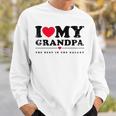 I Love My Grandpa I Heart My Grandpa スウェットシャツ 彼への贈り物