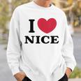I Love Nice アイ・ラブ・ニース スウェットシャツ 彼への贈り物
