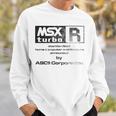Msx Turbo R グリーン&ストーンウォッシュ効果 スウェットシャツ 彼への贈り物