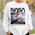 Nasaアポロ11号の月面宇宙飛行士の有名なワームロゴ スウェットシャツ 彼への贈り物