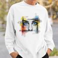 Ojo Dibujo Arte Gráfico Chica Retrato Ojos Camisa de entrenamiento Regalos para él