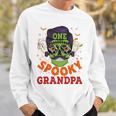 Onepooky Grandpa ハロウィン ホラーマン サングラス ファミリー 長袖tシャツ スウェットシャツ 彼への贈り物