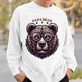 メンズ Papa Bear Face サングラス Papa Bear Lover 父の日 スウェットシャツ 彼への贈り物