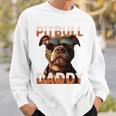Pitbull Daddyピットブル・パパ・ヴァタータグ アメリカン・ピット・ブル・テリア・パパ 長袖tシャツ スウェットシャツ 彼への贈り物