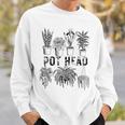Pot Head 観葉植物 庭師 面白い 観葉植物 スウェットシャツ 彼への贈り物