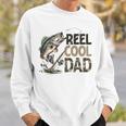Reel Cool Dad Fishing Papa Father's Day Fisherman Fish Sweatshirt Gifts for Him