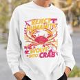 Reject Humanity Evolve To Crab ファニーカニ 長袖tシャツ スウェットシャツ 彼への贈り物