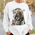 Retro Trump Hunting Deer Drinking Beer Hunting On Back Sweatshirt Gifts for Him