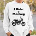 I Ride A Monkey オートバイ ミニバイクシャツ スウェットシャツ 彼への贈り物