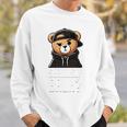 Seriously Bruh ヒップホップ テディベア ティーンエイジャー 男の子 ティーン 格言 長袖tシャツ スウェットシャツ 彼への贈り物