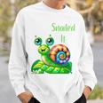 Snailed Itかわいいカタツムリ 長袖tシャツ スウェットシャツ 彼への贈り物
