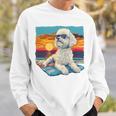 Sunny Day Doggy グラフィックデザイン ビーチレディ 子犬 長袖tシャツ スウェットシャツ 彼への贈り物