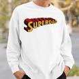 Super Daduperdad uperhero Dad スウェットシャツ 彼への贈り物
