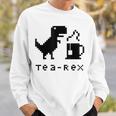 Tea Rex Pixel 8ビットゲーム恐竜 スウェットシャツ 彼への贈り物