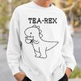 Tea-Rex おもしろドリンクグラフィック スウェットシャツ 彼への贈り物