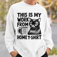 This Is My Work From Homearcastic Cat Remote Worker スウェットシャツ 彼への贈り物