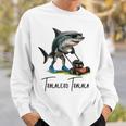 Tralalero Tralala Brain Red hark Meme 長袖tシャツ スウェットシャツ 彼への贈り物