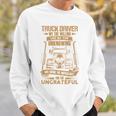 Truck Drivers Fun Truckers トラッキング スカル バックサイド 長袖tシャツ スウェットシャツ 彼への贈り物