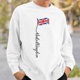 Uk United Kingdomignature ユニオンジャックフラッグポール背面に スウェットシャツ 彼への贈り物