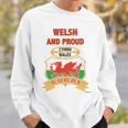 Welsh Dragon Wales ラグビートップ 長袖tシャツ スウェットシャツ 彼への贈り物