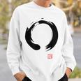 Zen Calligraphy Buddhist Enso Circle スウェットシャツ 彼への贈り物