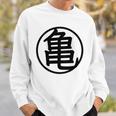 【バックプリント・背中側】亀【オタt】丸亀 道着 オタク／漫画 アニメ パロディ 面白デザイン スウェットシャツ 彼への贈り物
