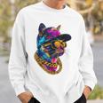 かっこいい ヒップホップ 猫 アーバン ストリートウェア B-Boy グラフィティ スウェットシャツ 彼への贈り物