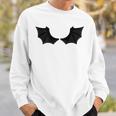 かわいいハロウィンブラックコウモリの羽 スウェットシャツ 彼への贈り物