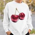 さくらんぼ フルーツ モチーフ イラスト さくらんぼ スウェットシャツ 彼への贈り物