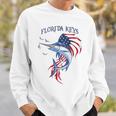 アメリカ国旗 愛国的 カジキ マーリン フロリダの鍵 スウェットシャツ 彼への贈り物