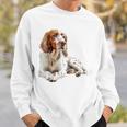 イングリッシュセッター 犬 モチーフ ペット アートワーク イングリッシュセッター スウェットシャツ 彼への贈り物
