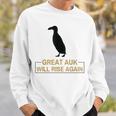オオウミガラスは再び復活する 絶滅した飛べない鳥ペンギン スウェットシャツ 彼への贈り物