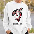 オークリー、カリフォルニア オルカキラー クジラ ネイティブアメリカン ギフト スウェットシャツ 彼への贈り物