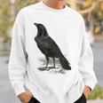 カラス ビンテージ イラスト カラス スウェットシャツ 彼への贈り物