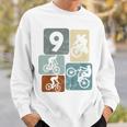 キッズ 9歳の男の子サイクリスト9歳の誕生日バイクマウンテンバイク スウェットシャツ 彼への贈り物