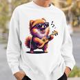 ギターを弾く犬 ポメラニアン 面白い スウェットシャツ 彼への贈り物