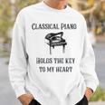 クラシックピアノ スウェットシャツ 彼への贈り物