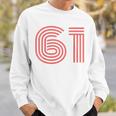 クールレトロライティングジャージ、背番号61 1961 スウェットシャツ 彼への贈り物