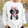 コケットボウ バーニーズマウンテンドッグ ママピンクリボンガール スウェットシャツ 彼への贈り物