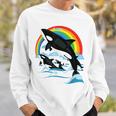 シャチ。シャチホエールウォッチング スウェットシャツ 彼への贈り物